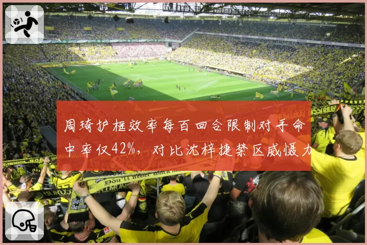 周琦护框效率每百回合限制对手命中率仅42%，对比沈梓捷禁区威慑力差距缩小